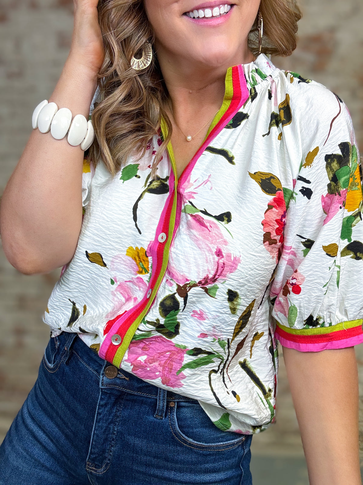 THML Edith Floral Top