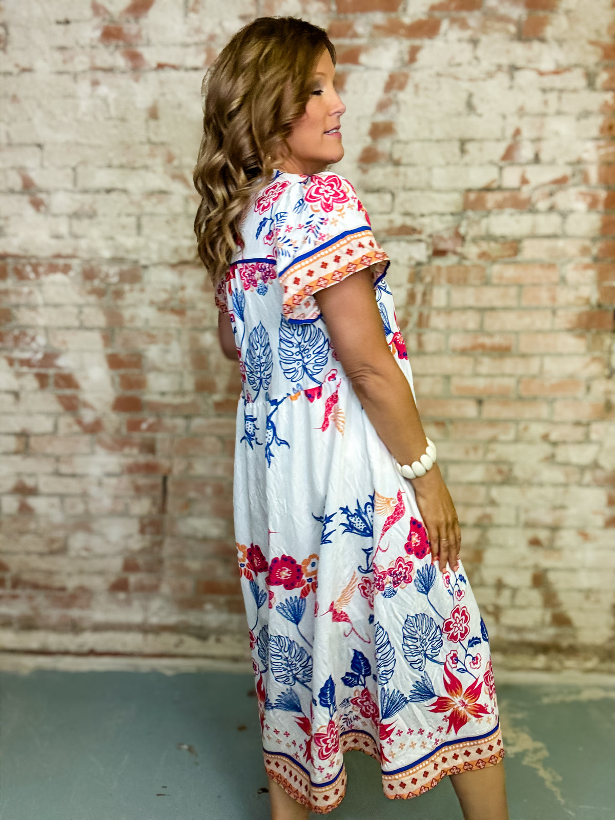 Klarisa Boho Midi Dress