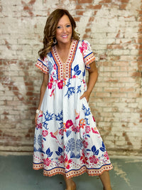 Klarisa Boho Midi Dress