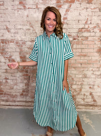 Sofia Stripe Midi Dress