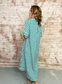 Sofia Stripe Midi Dress