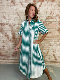 Sofia Stripe Midi Dress