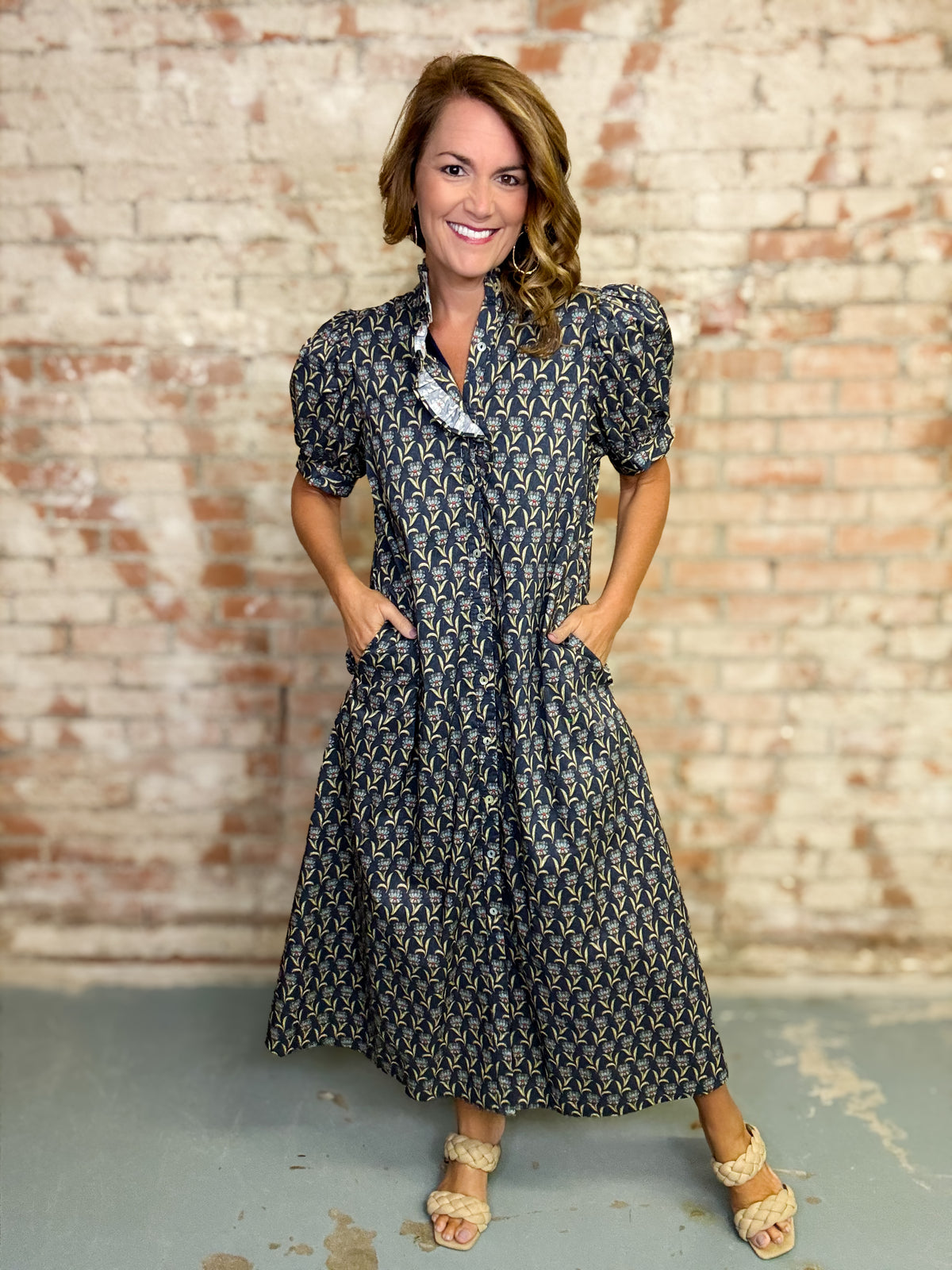 Regina Floral Midi Dress