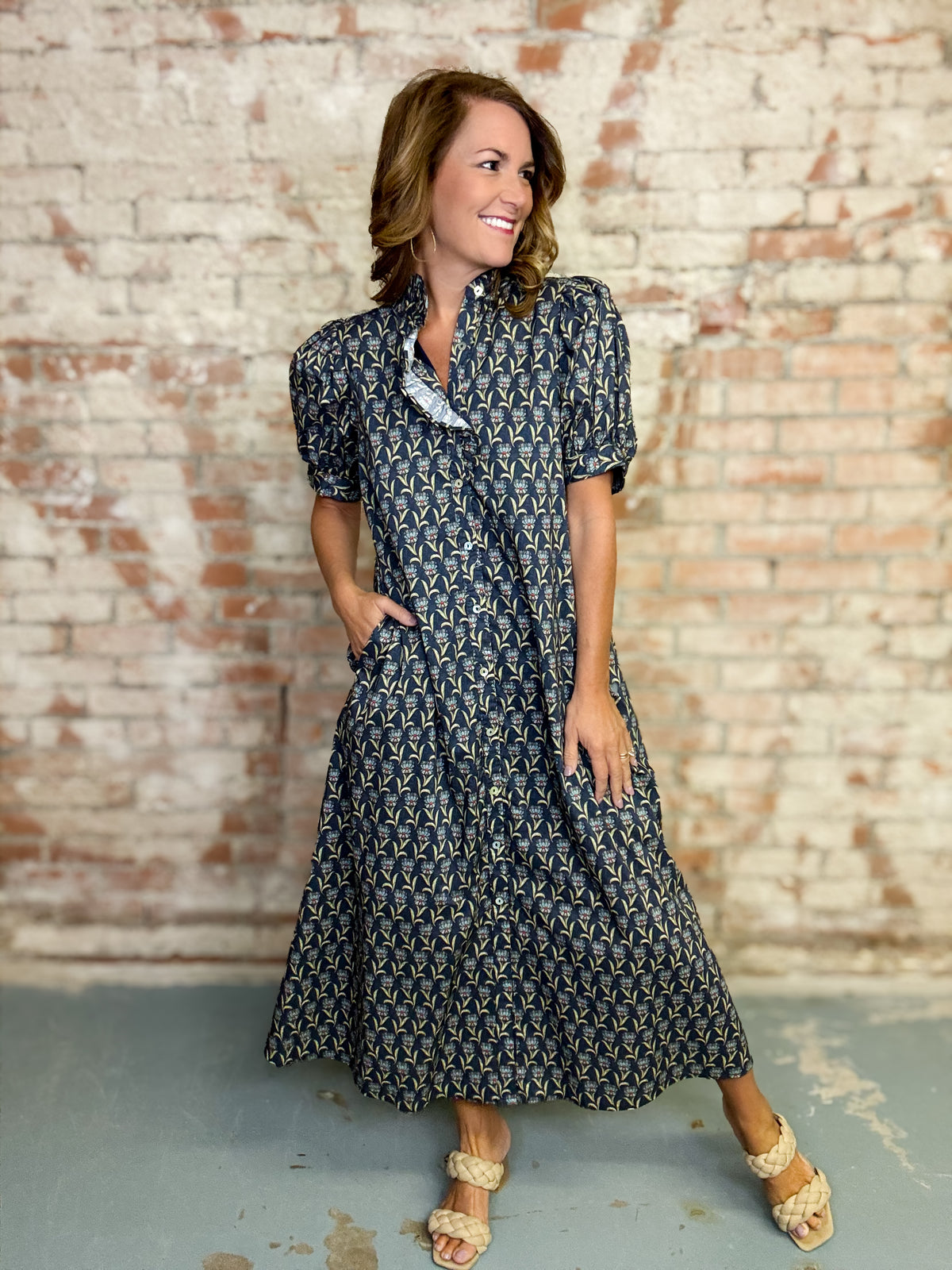 Regina Floral Midi Dress