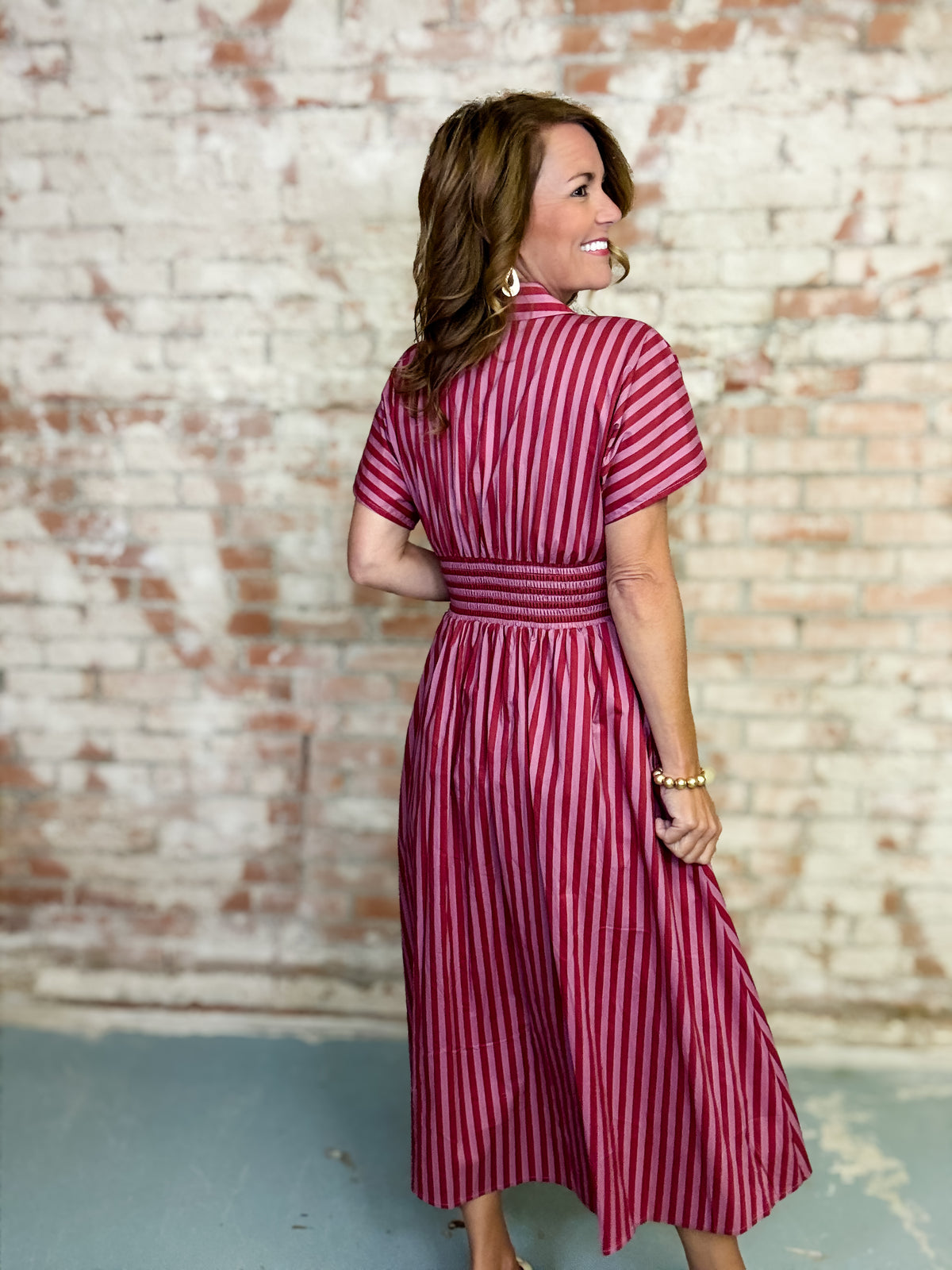 Thomasa Stripe Dress