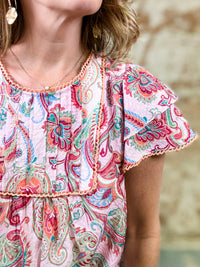Teresa Ruffle Sleeve Top - FINAL SALE