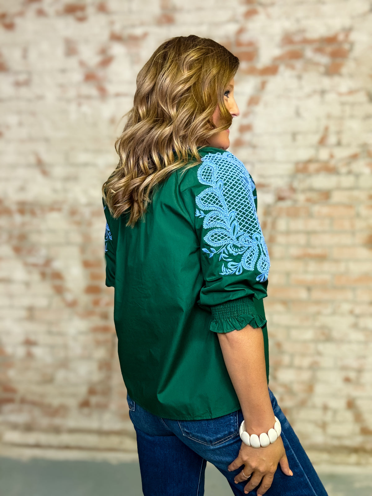Marleen Embroidered Top