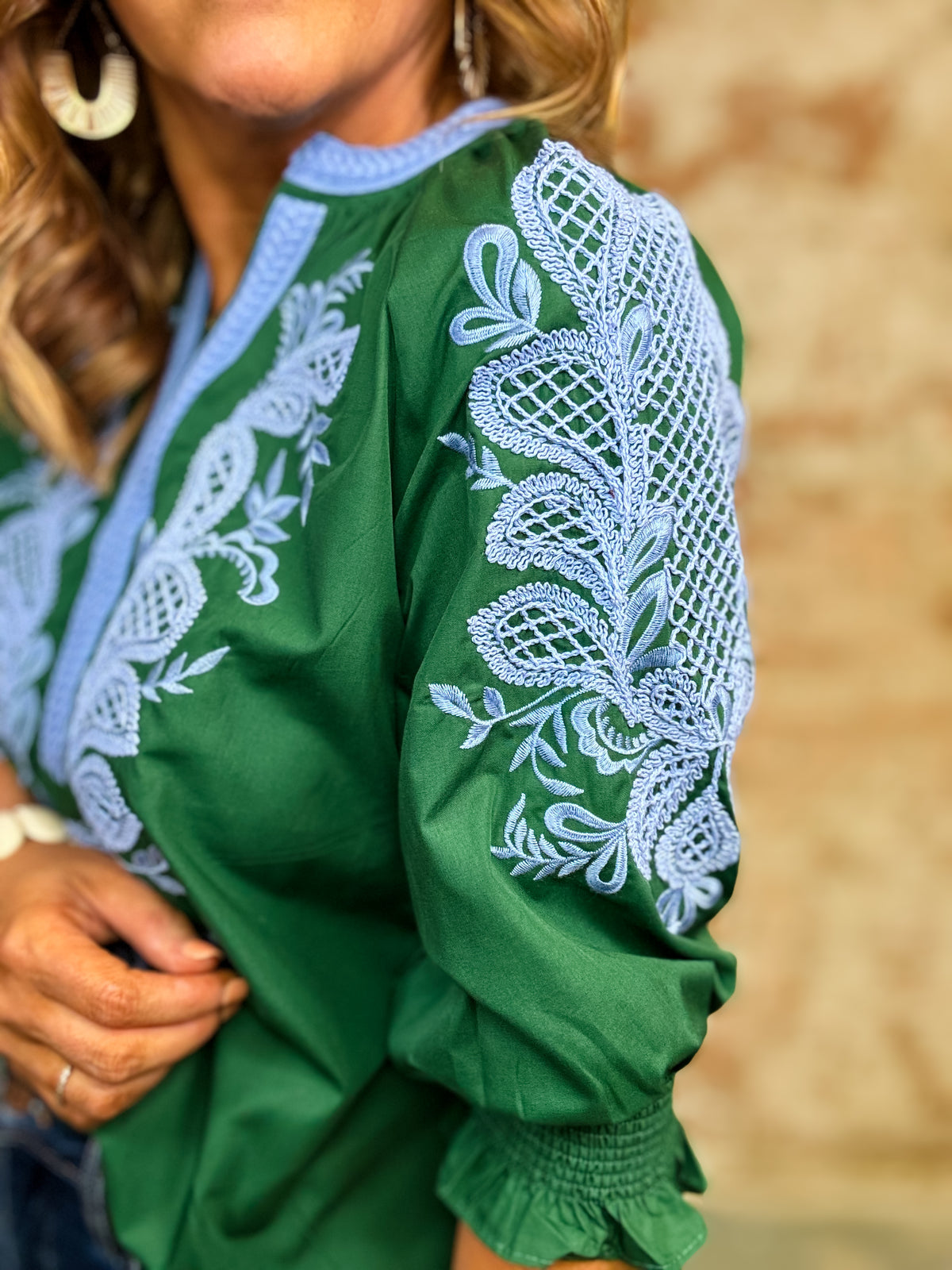 Marleen Embroidered Top