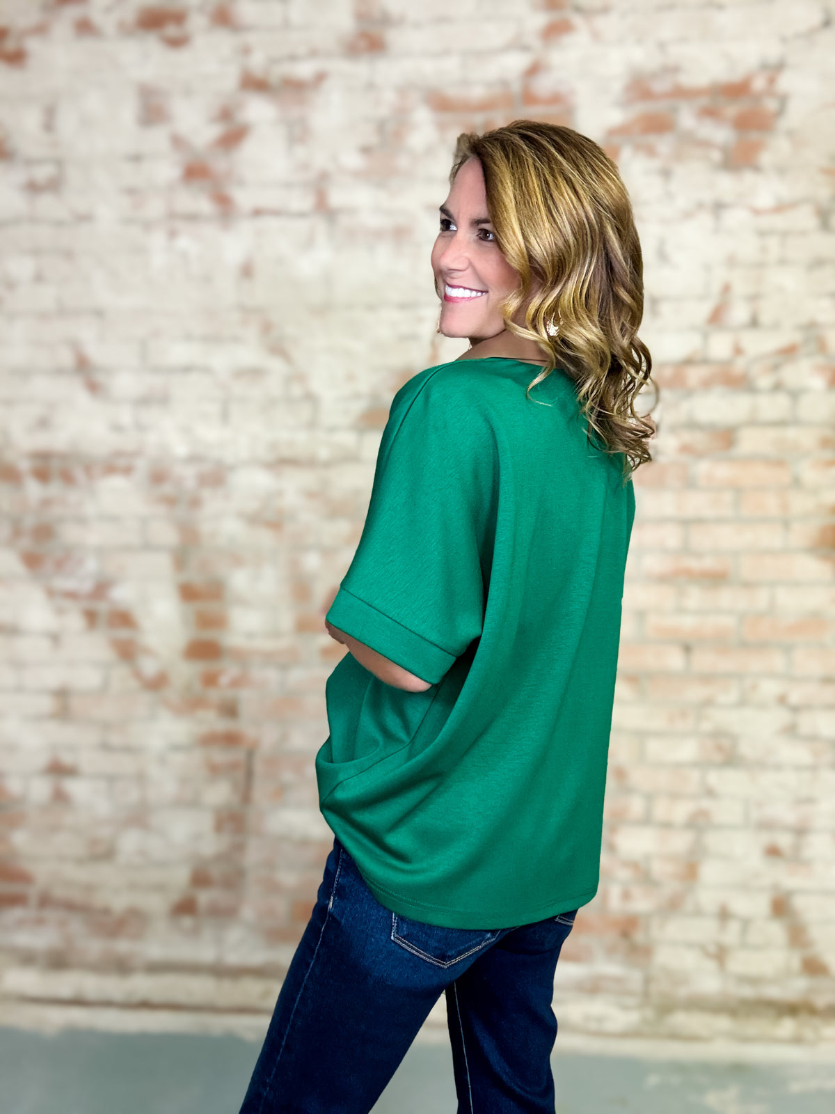 Deetra Leather Detail Top