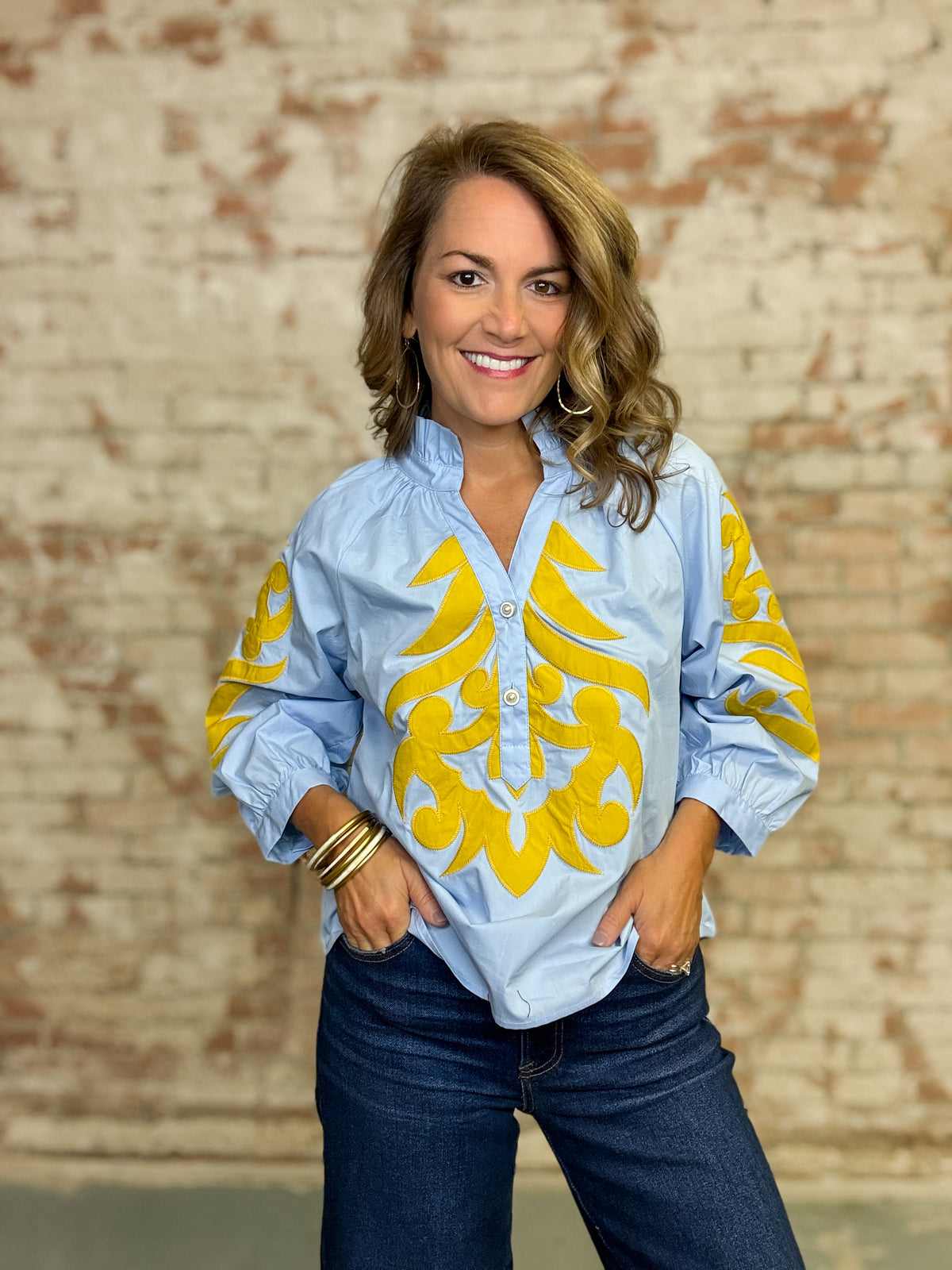 Janie Applique Top