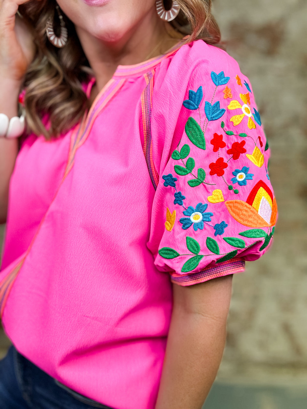 Jojo Embroidered Top