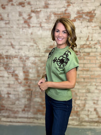 Donna 3D Floral Top