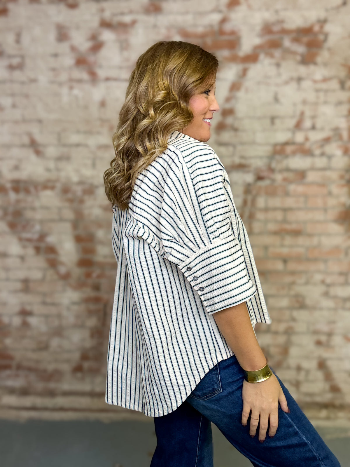 Sutton Button Down Top