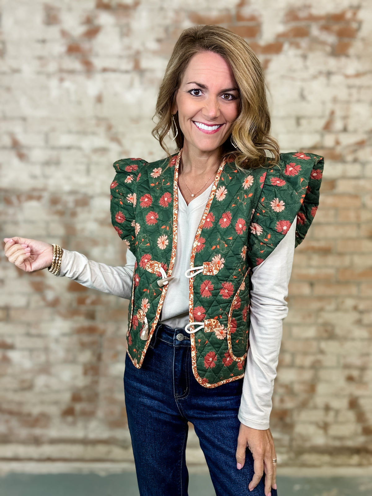 Urban Floral Vest - FINAL SALE