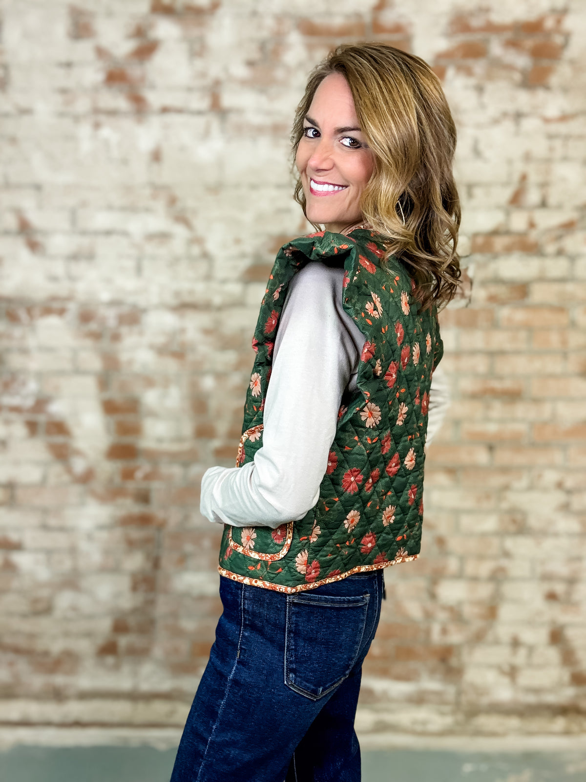 Urban Floral Vest - FINAL SALE