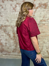 Monica Embroidery Top