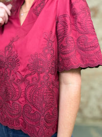 Monica Embroidery Top