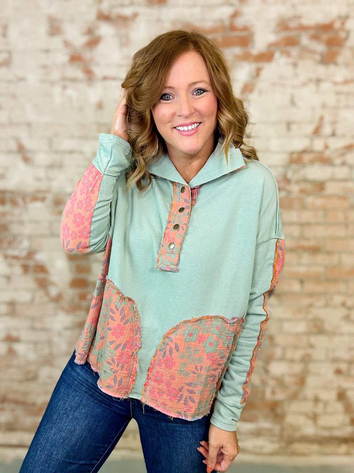 Thalia Mock Pullover - FINAL SALE