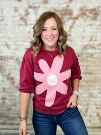 Evara Floral Patch Top - FINAL SALE