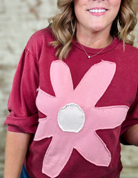 Evara Floral Patch Top - FINAL SALE