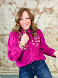 Melanie Embroidered Top-FINAL SALE