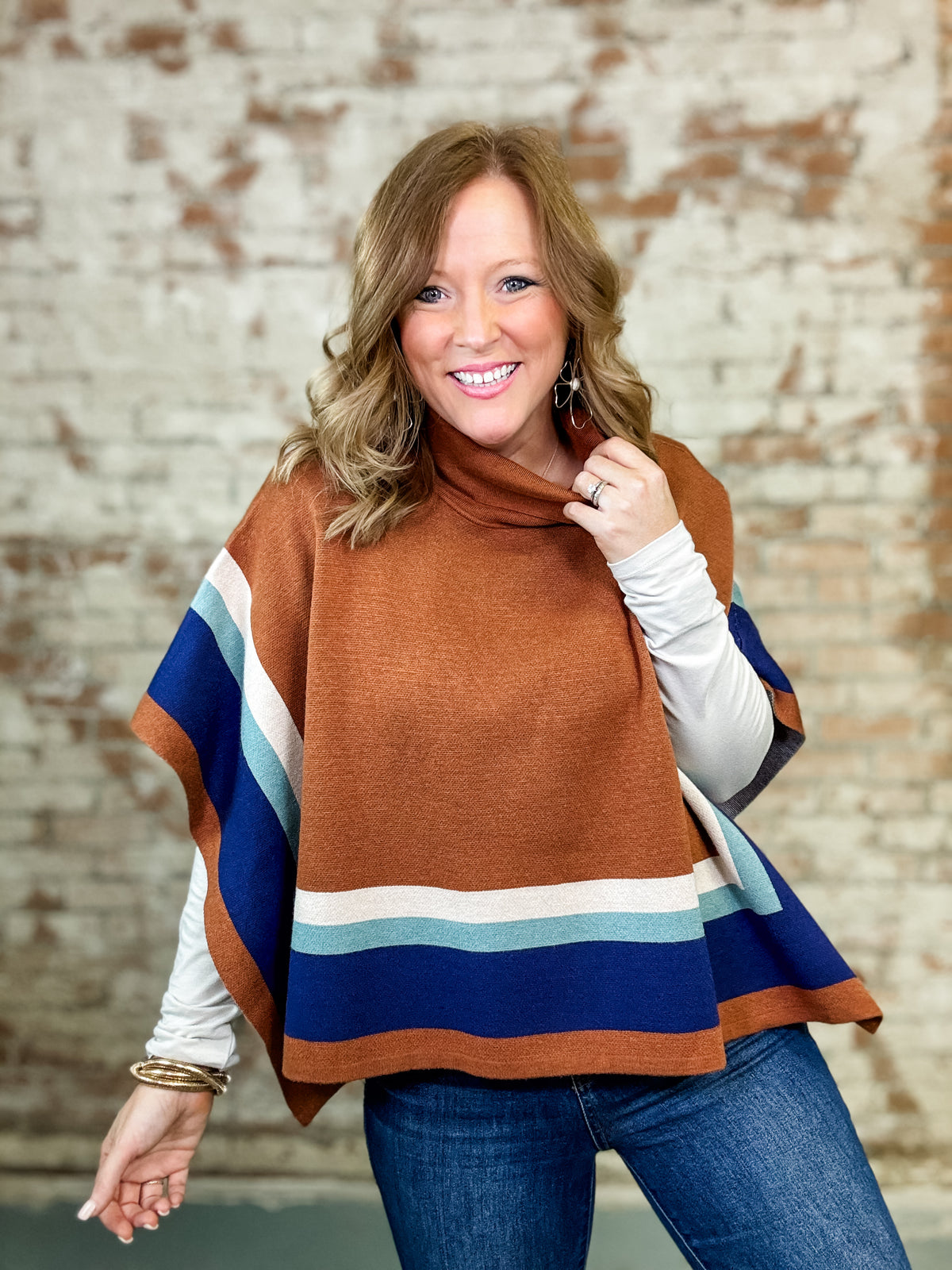 THML Henley Poncho - FINAL SALE