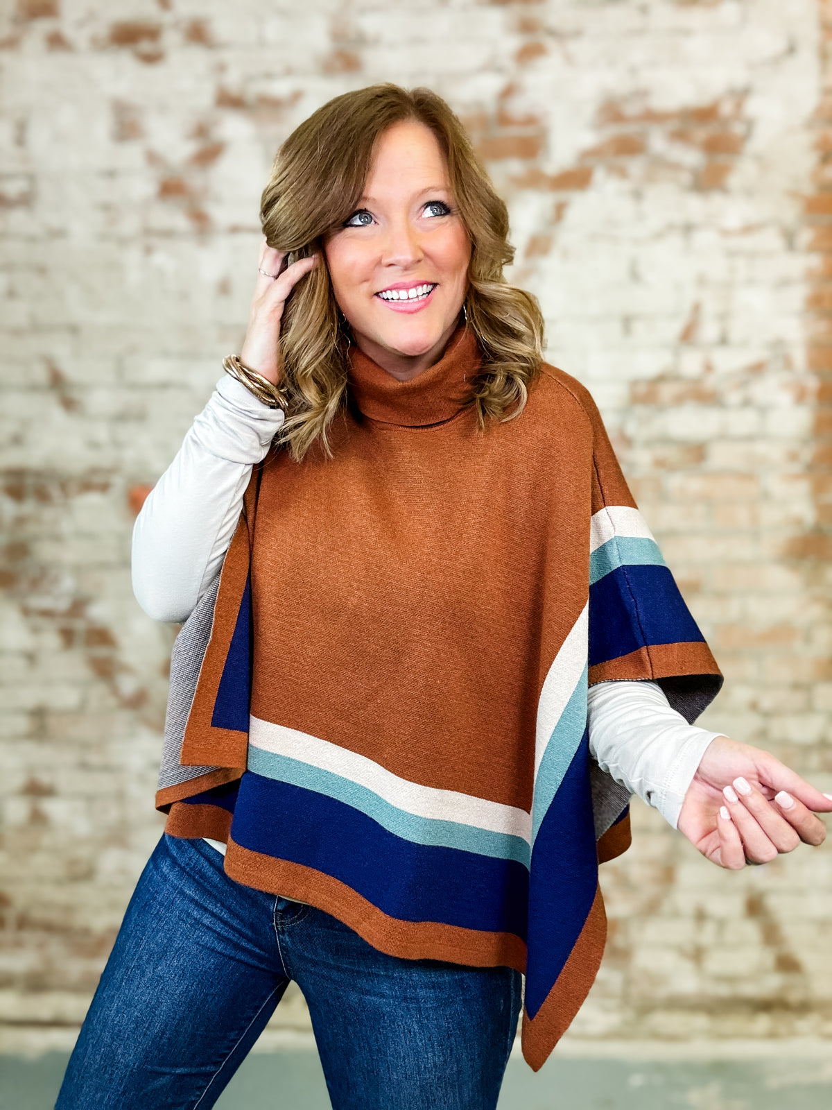 THML Henley Poncho - FINAL SALE