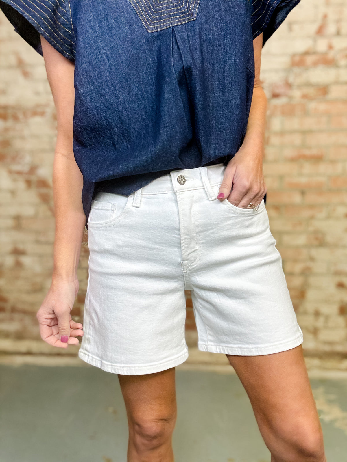Sefina White Shorts