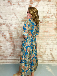 THML Everly Button Down Midi Dress