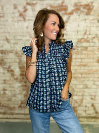 THML Azalea Flutter Sleeve Top