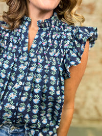 THML Azalea Flutter Sleeve Top