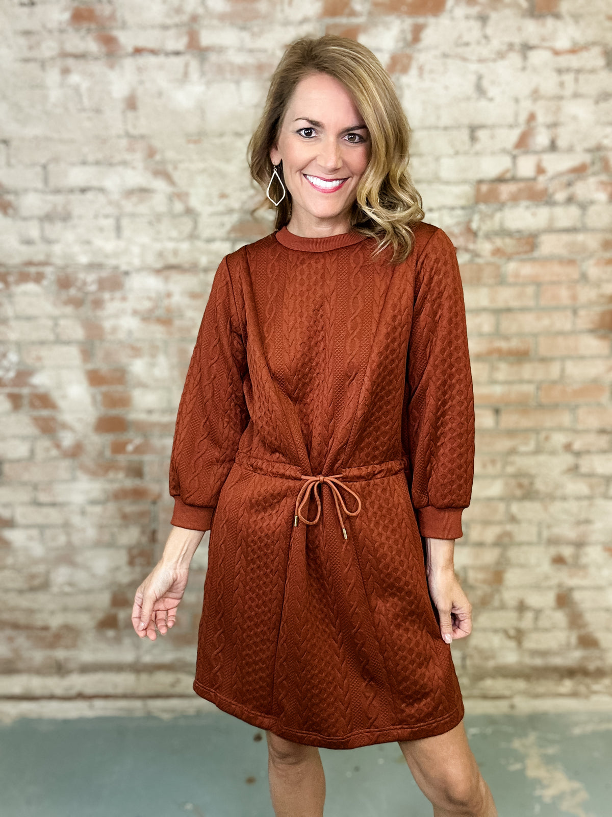 Ince Cable Knit Dress - FINAL SALE