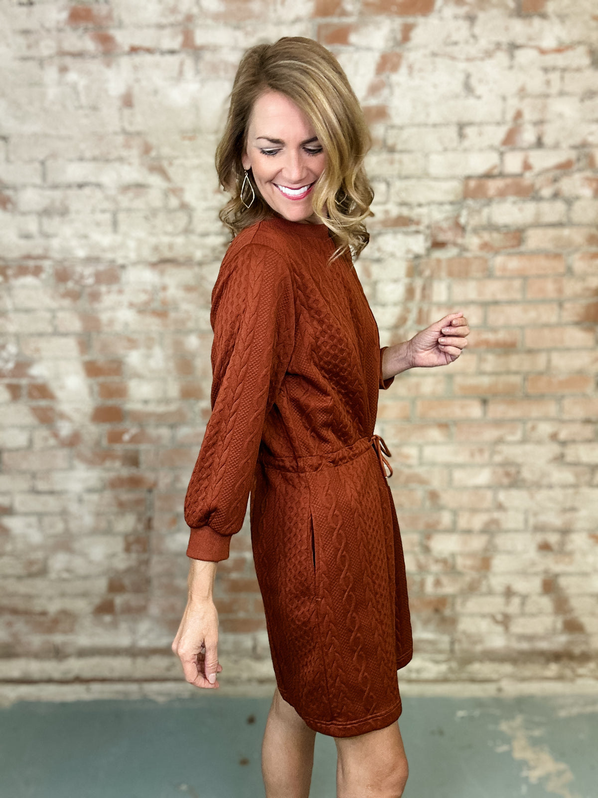 Ince Cable Knit Dress - FINAL SALE