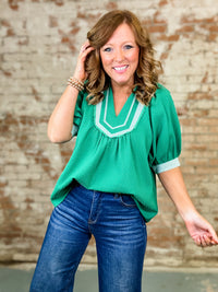 Misty Textured Jacquard Top - FINAL SALE