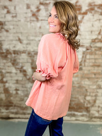 Brandi Ruffle Top - FINAL SALE
