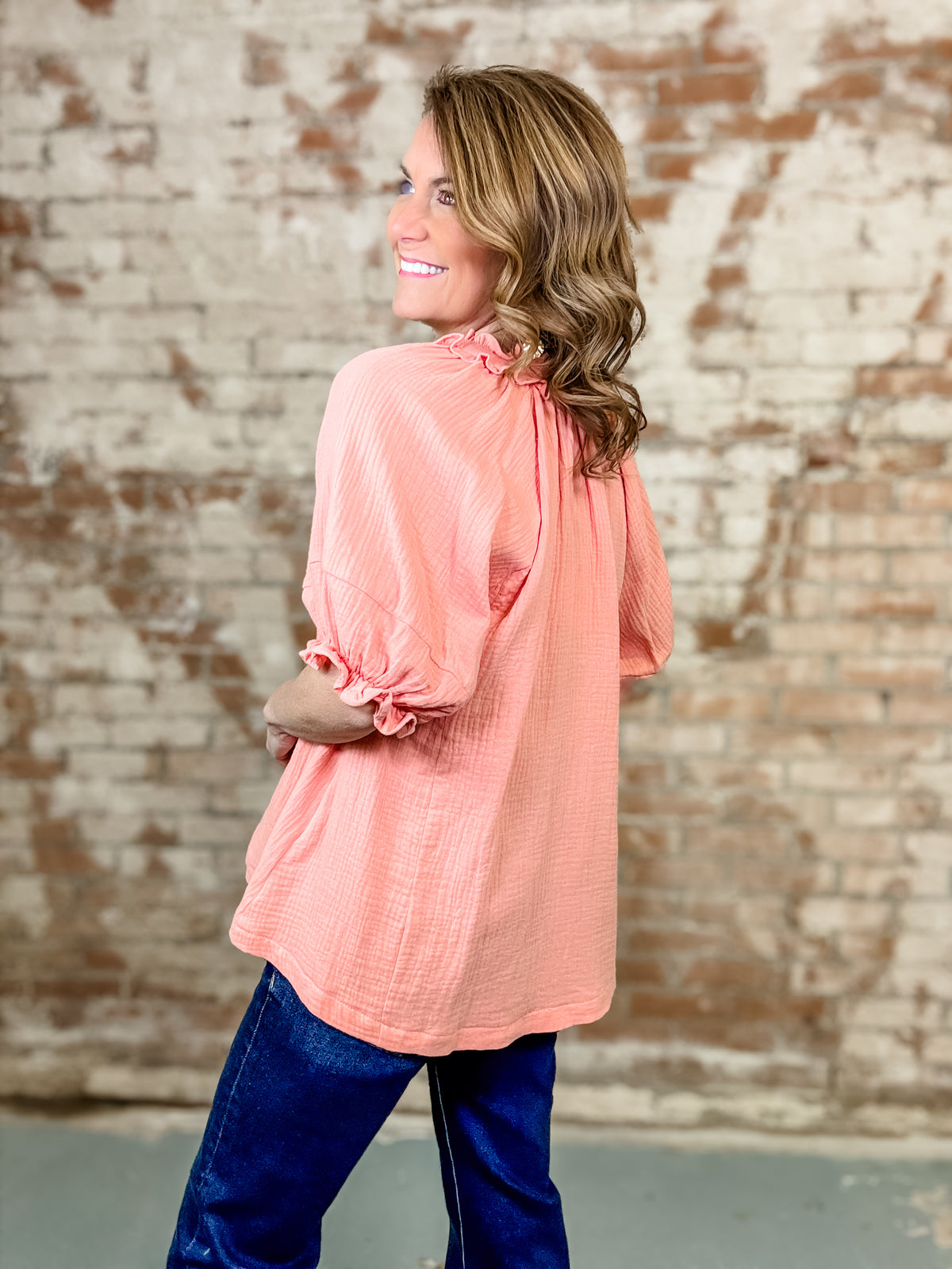 Brandi Ruffle Top - FINAL SALE