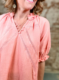 Brandi Ruffle Top - FINAL SALE