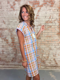 THML Melly Plaid Dress