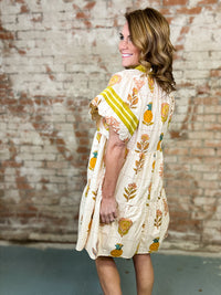 Quinton Scalloped Sleeve Dress - FINAL SALE