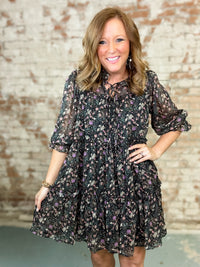 Mercy Flowered Dress - FINAL SALE