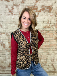 Raya Leopard Print Vest - FINAL SALE