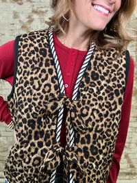 Raya Leopard Print Vest - FINAL SALE