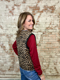 Raya Leopard Print Vest - FINAL SALE
