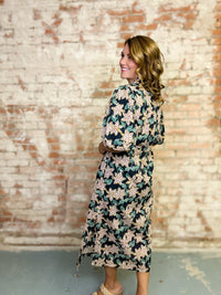 THML Finley Floral Midi Dress