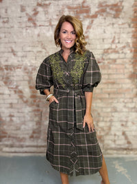 Sister Mary Triana Plaid Dress