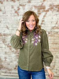 Trace Puff Sleeve Top - FINAL SALE