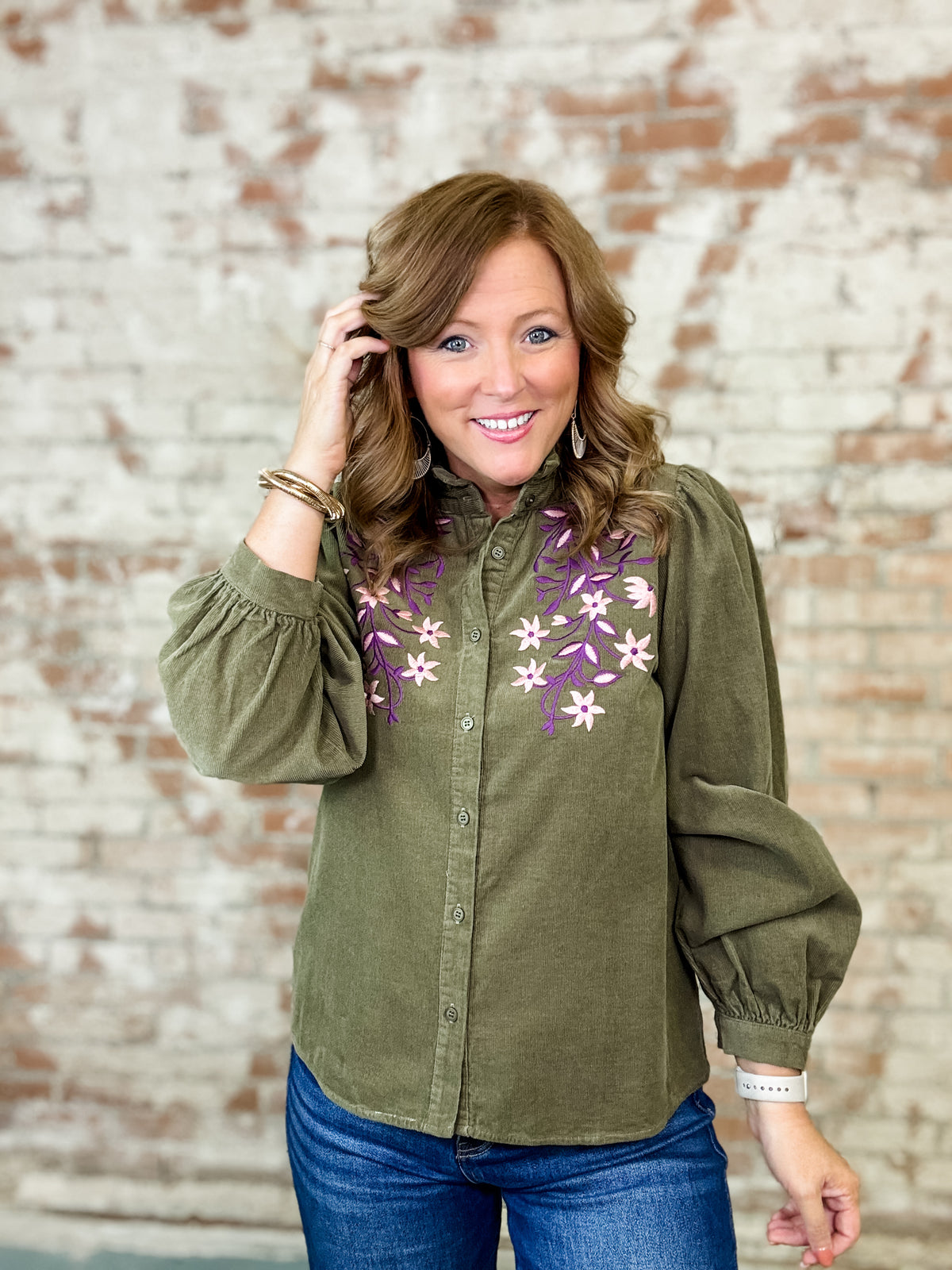 Trace Puff Sleeve Top - FINAL SALE