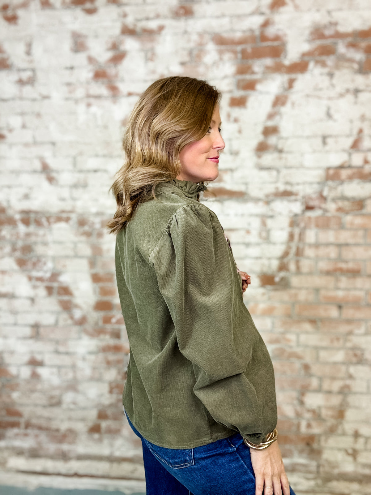 Trace Puff Sleeve Top - FINAL SALE