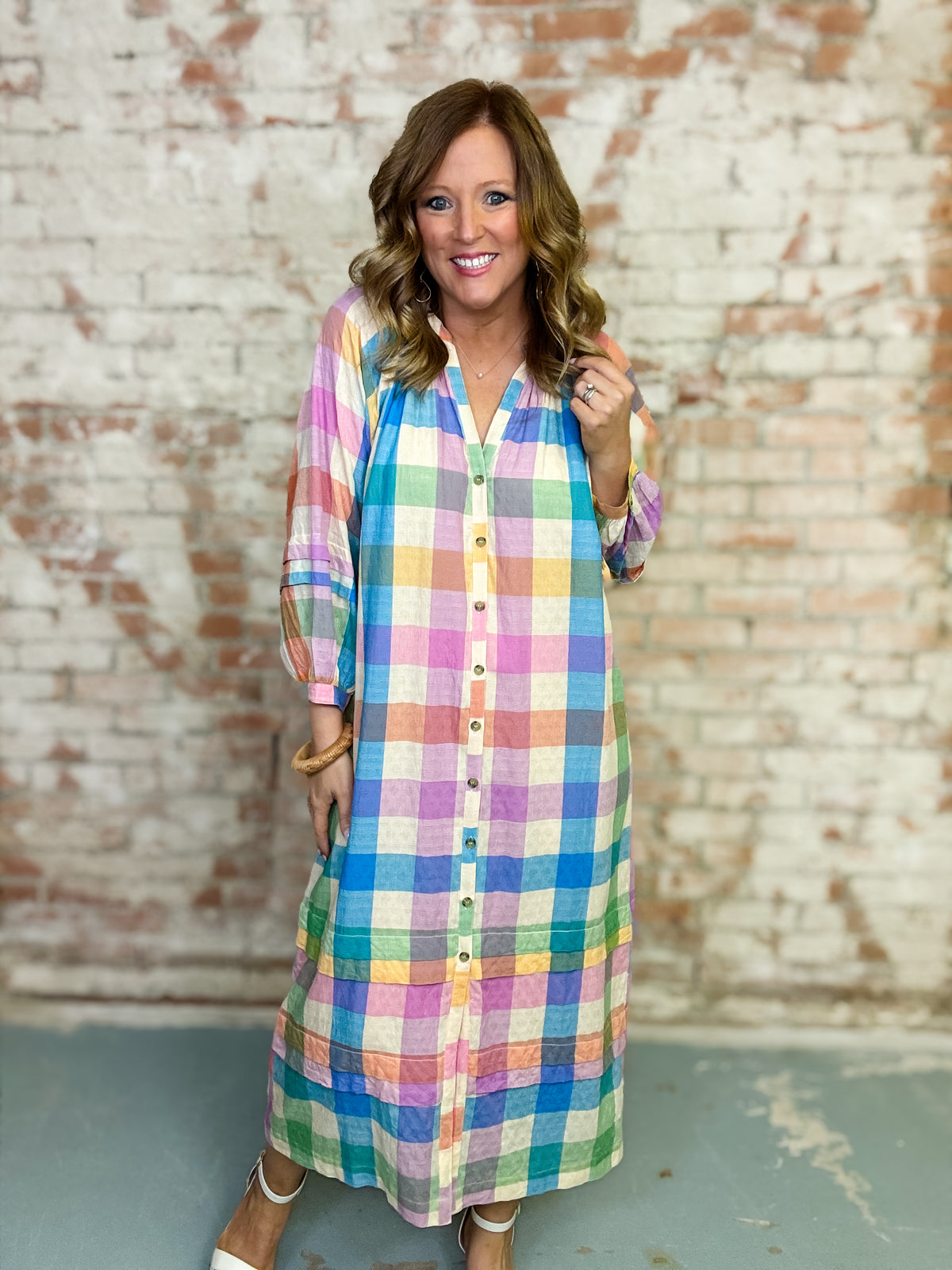 Castaway Plaid Cleo Dress | Sunshine Tienda