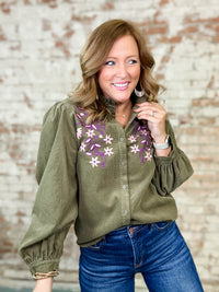 Trace Puff Sleeve Top - FINAL SALE